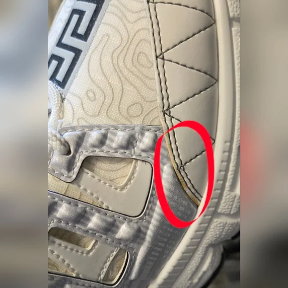 Versace WMNS Trigreca 'White Low-top Sneakers Women's 38.8 US Size 8 (NIB) - Picture 12 of 13